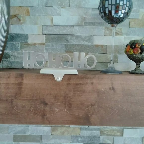 Silver Tone Stocking Hanger Christmas Holiday Decor Heavy Metal - Picture 4 of 6